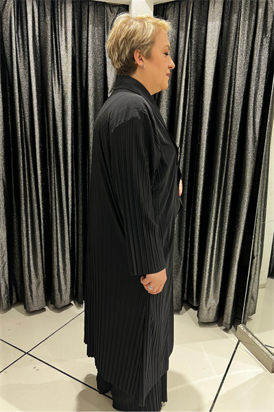 Selma Büyük Beden Broş Detaylı Şık Hırka