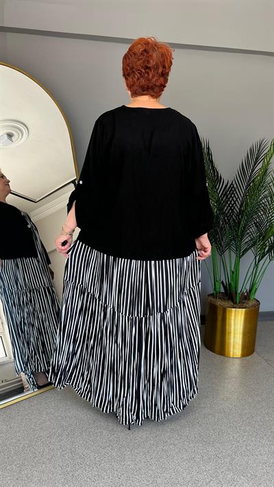 Selma Büyük Beden Ceket Elbise Takım