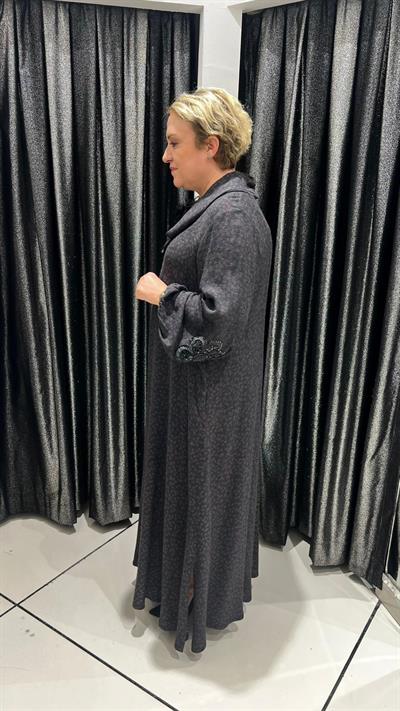 Selma Büyük Beden Cepli Puantiyeli Elbise