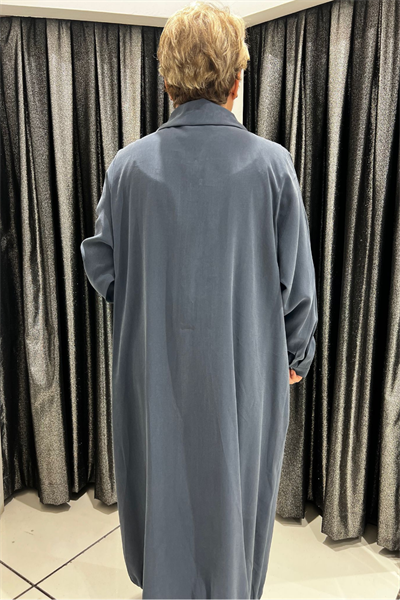 Selma Büyük Beden Çima Dikiş Detaylı Kap