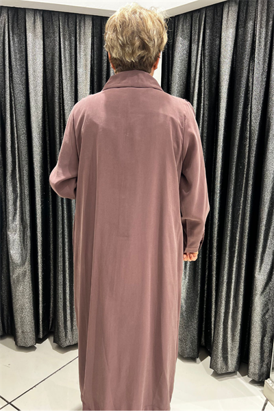 Selma Büyük Beden Çima Dikiş Detaylı Kap