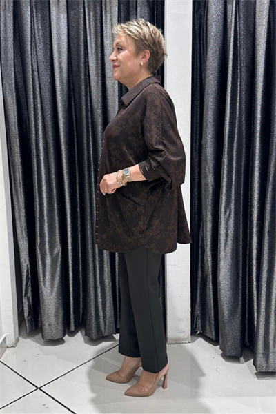 Selma Büyük Beden Dekoratif Detaylı Bluz