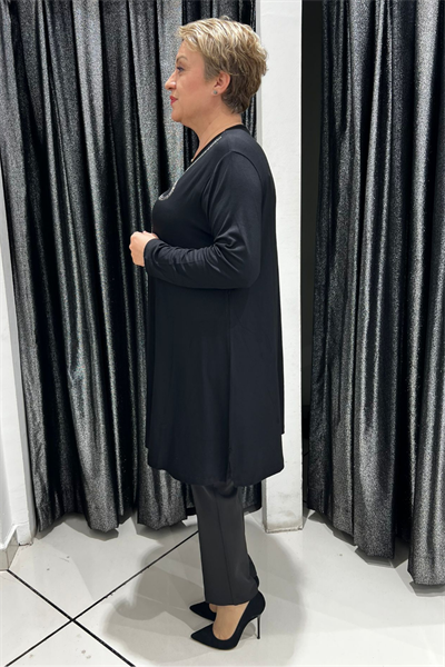 Selma Büyük Beden Dekoratif Detaylı Tunik