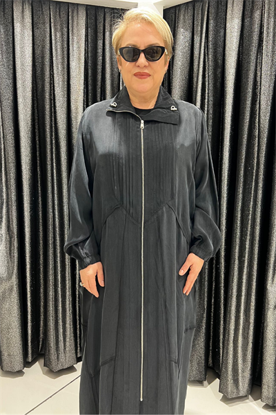 Selma Büyük Beden Devrik Yaka Ferace