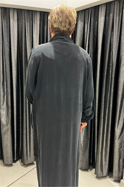 Selma Büyük Beden Devrik Yaka Ferace