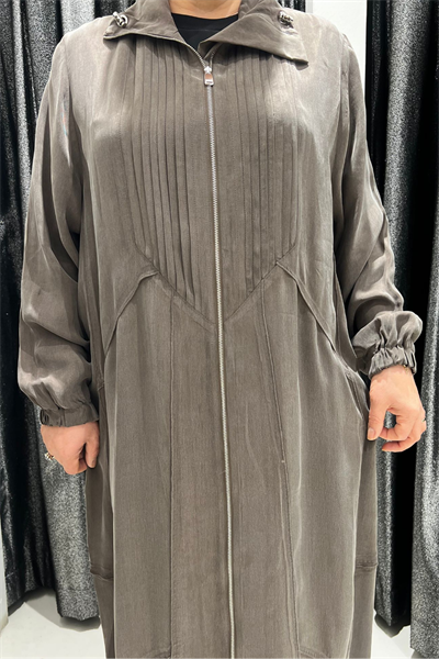 Selma Büyük Beden Devrik Yaka Ferace