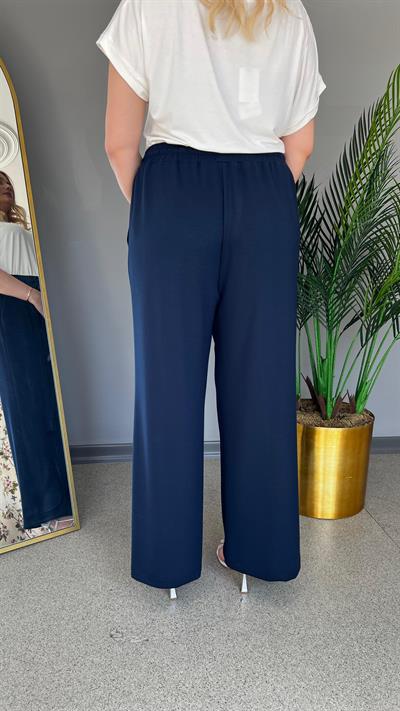 Selma Büyük Beden Dikiş Detaylı Rahat Pantolon