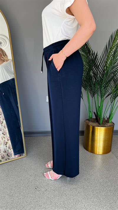 Selma Büyük Beden Dikiş Detaylı Rahat Pantolon