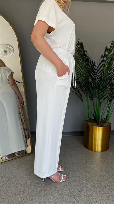 Selma Büyük Beden Dikiş Detaylı Rahat Pantolon