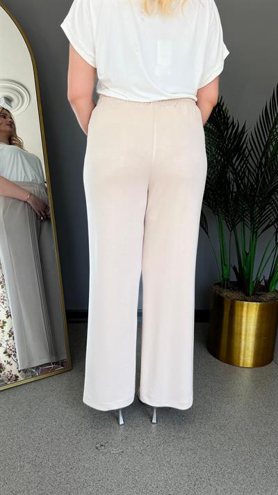 Selma Büyük Beden Dikiş Detaylı Rahat Pantolon