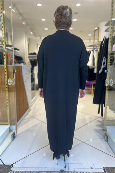 Selma Büyük Beden Doğal Desenli Uzun Elbise