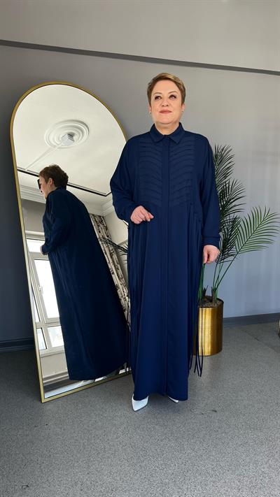 Selma Büyük Beden Dokuma Ferace