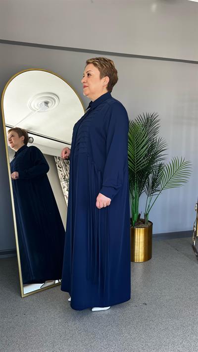 Selma Büyük Beden Dokuma Ferace