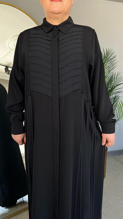 Selma Büyük Beden Dokuma Ferace