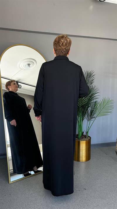 Selma Büyük Beden Dokuma Ferace