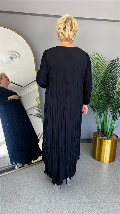 Selma Büyük Beden Dökümlü Elbise