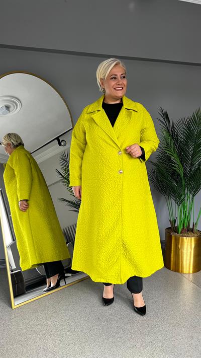 Selma Büyük Beden Erkek Yaka Kapitone Kap