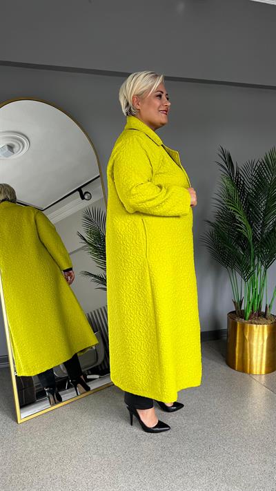 Selma Büyük Beden Erkek Yaka Kapitone Kap