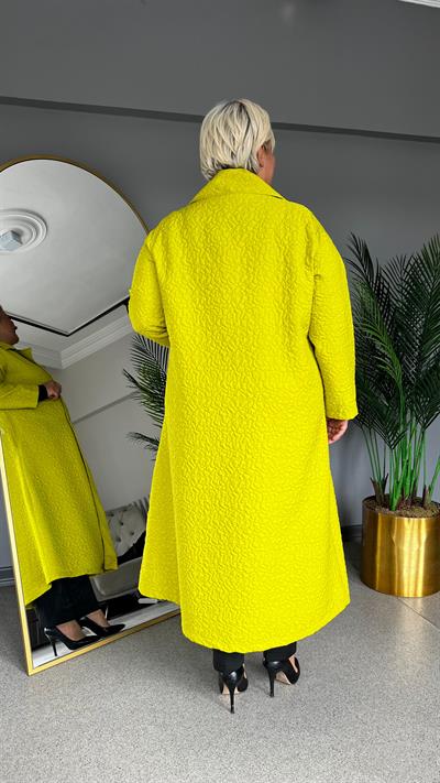 Selma Büyük Beden Erkek Yaka Kapitone Kap