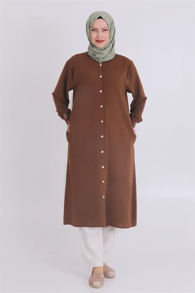 Selma Büyük Beden Etnik Şeritli Kap