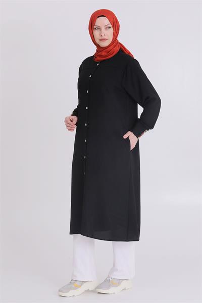 Selma Büyük Beden Etnik Şeritli Kap