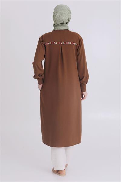 Selma Büyük Beden Etnik Şeritli Kap