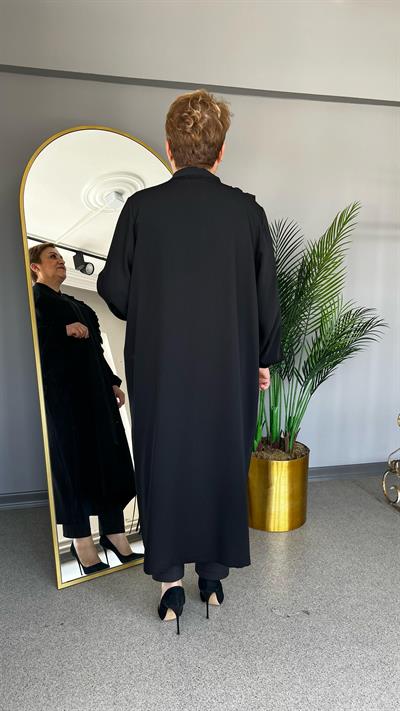 Selma Büyük Beden Fırfırlı Biyeli Kap