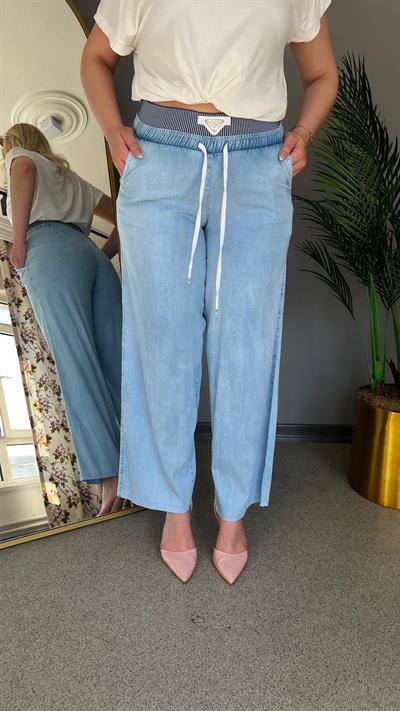 Selma büyük beden Geniş Paça Pantolon