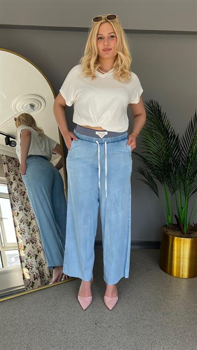 Selma büyük beden Geniş Paça Pantolon