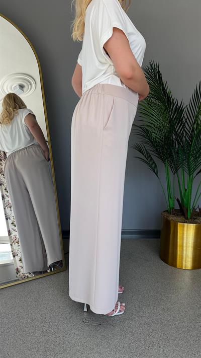 Selma Büyük Beden Geniş Paça Rahat Pantolon Büyük