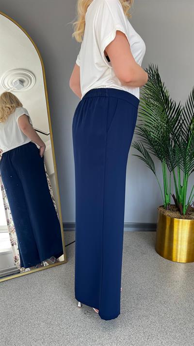 Selma Büyük Beden Geniş Paça Rahat Pantolon Büyük