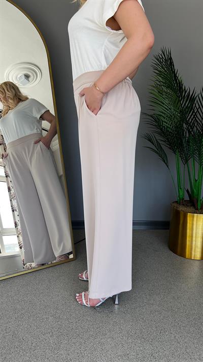 Selma Büyük Beden Geniş Paça Rahat Pantolon Büyük