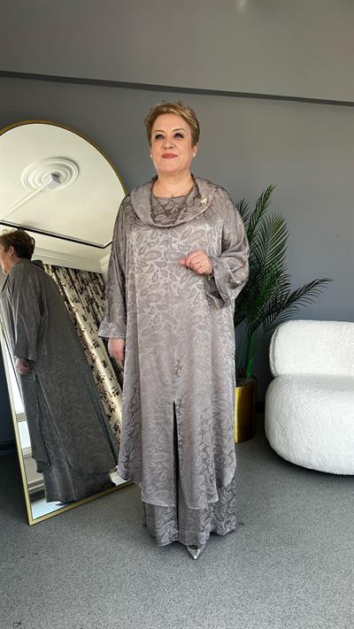 Selma Büyük Beden Geniş Yakalı Takım