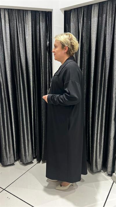 Selma Büyük Beden Gizli Cep Detaylı Şık Elbise