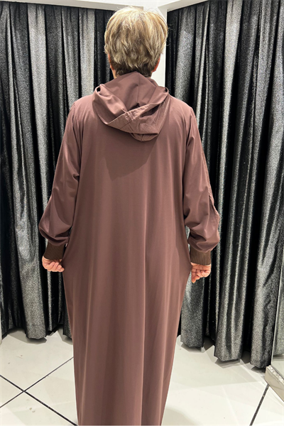 Selma Büyük Beden Hakim Yaka Cepli Ferace