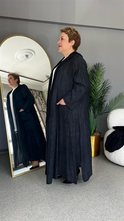 Selma Büyük Beden Hırka ve Pantolon Takım