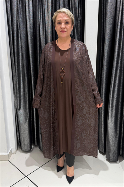 Selma Büyük Beden İçli Dışlı Takım Kolye Hediyeli