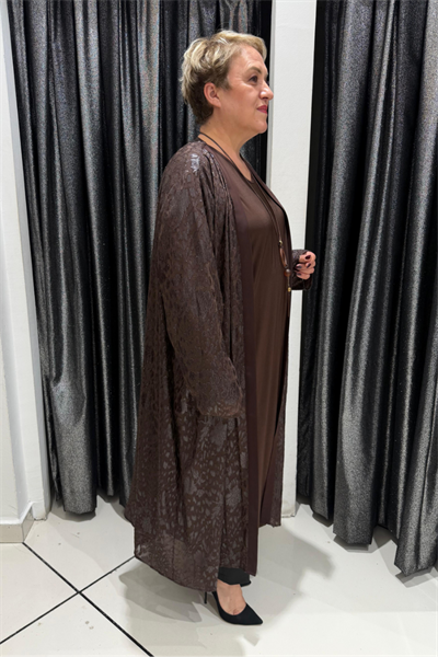 Selma Büyük Beden İçli Dışlı Takım Kolye Hediyeli