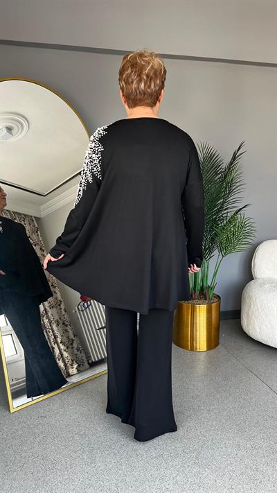 Selma Büyük Beden İnci Detaylı Takım