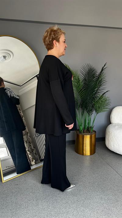 Selma Büyük Beden İnci Detaylı Takım