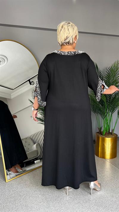 Selma Büyük Beden İncili Elbise