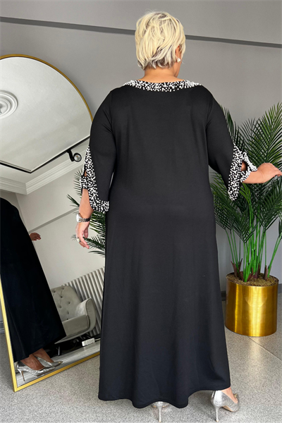 Selma Büyük Beden İncili Elbise