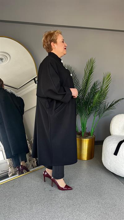 Selma Büyük Beden İncili Kaban