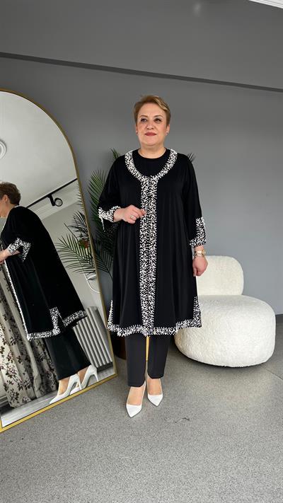 Selma Büyük Beden İncili Tunik