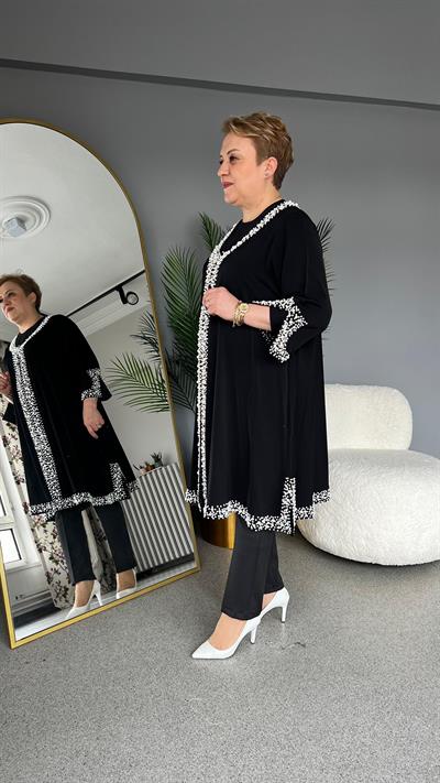 Selma Büyük Beden İncili Tunik