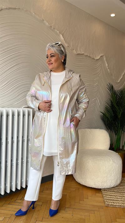 Selma Büyük Beden Janjanlı Trench