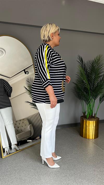 Selma Büyük Beden Kapşonlu Bluz