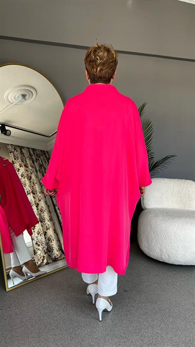 Selma Büyük Beden Kelebek Broşlu Tunik Elbise