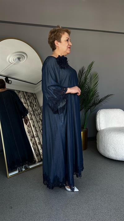 Selma Büyük Beden Kot Elbise