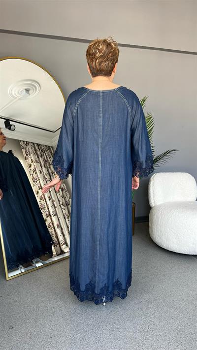 Selma Büyük Beden Kot Elbise